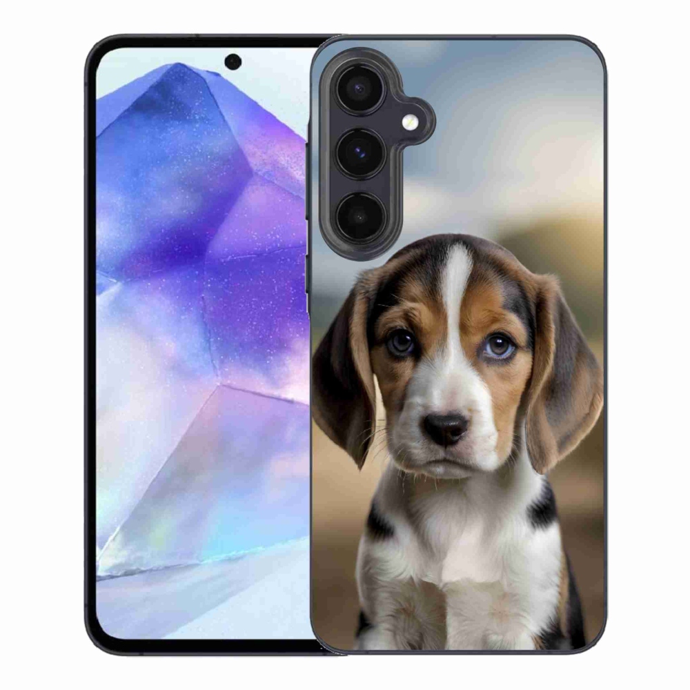 Gélový kryt mmCase na Samsung Galaxy A55 5G - roztomilý bígl