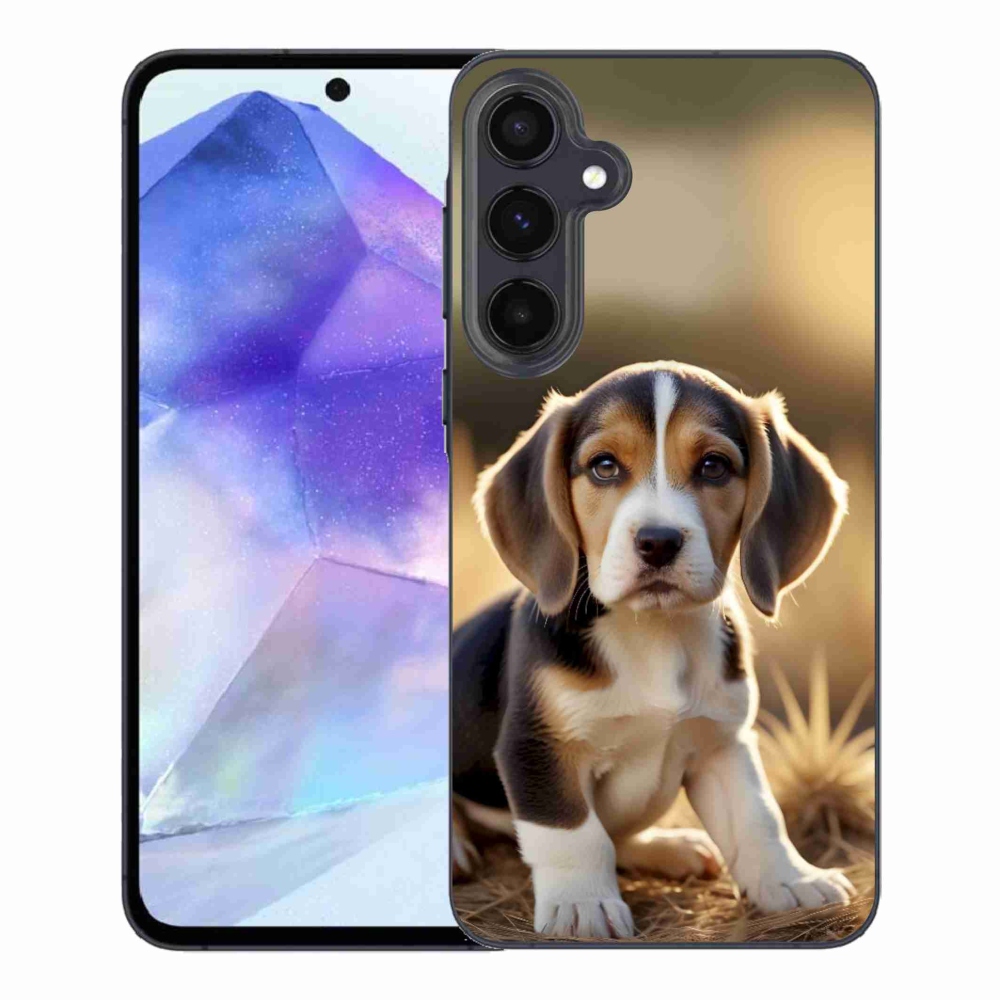 Gélový kryt mmCase na Samsung Galaxy A55 5G - roztomilý bígl