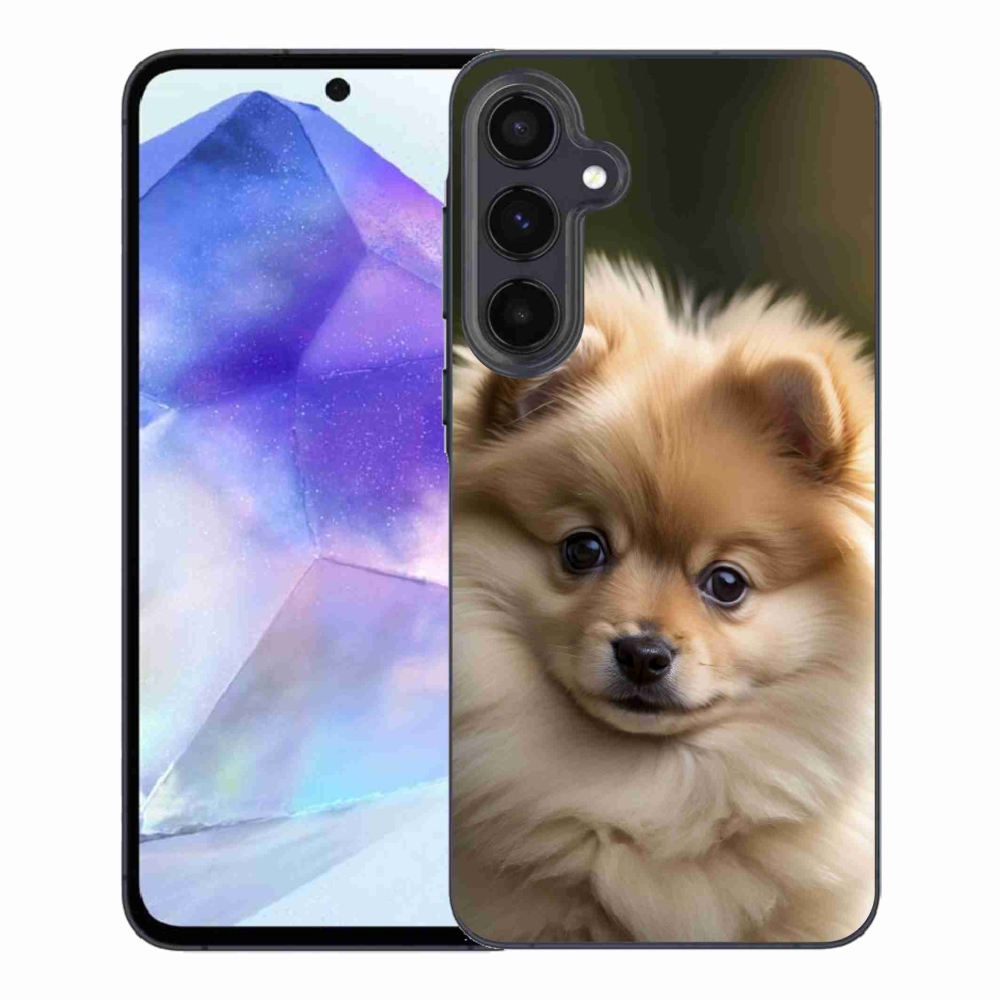 Gélový kryt mmCase na Samsung Galaxy A55 5G - roztomilý pomeranian 2