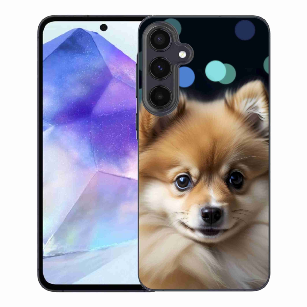 Gélový kryt mmCase na Samsung Galaxy A55 5G - roztomilý pomeranian
