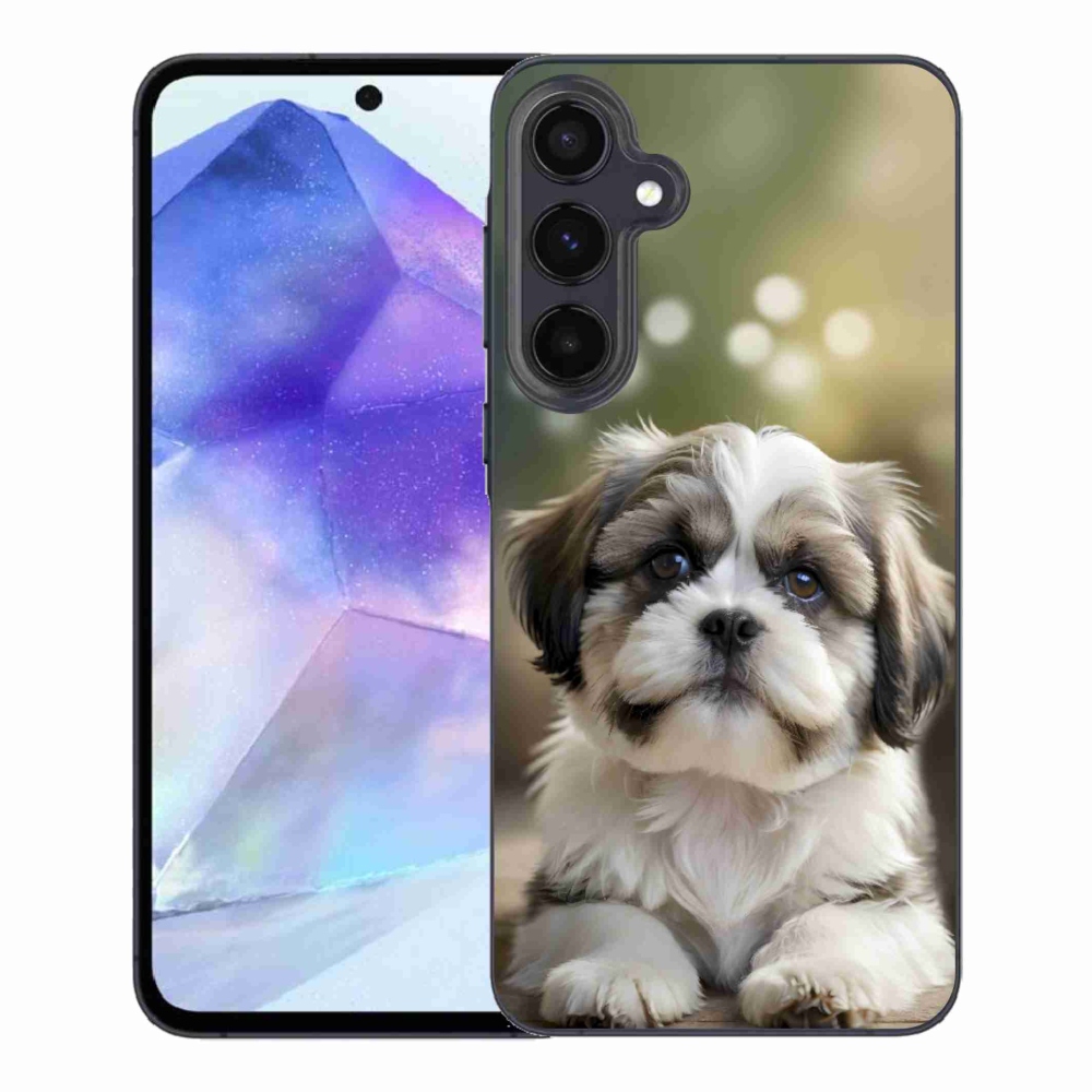 Gélový kryt mmCase na Samsung Galaxy A55 5G - roztomilý shih-tzu