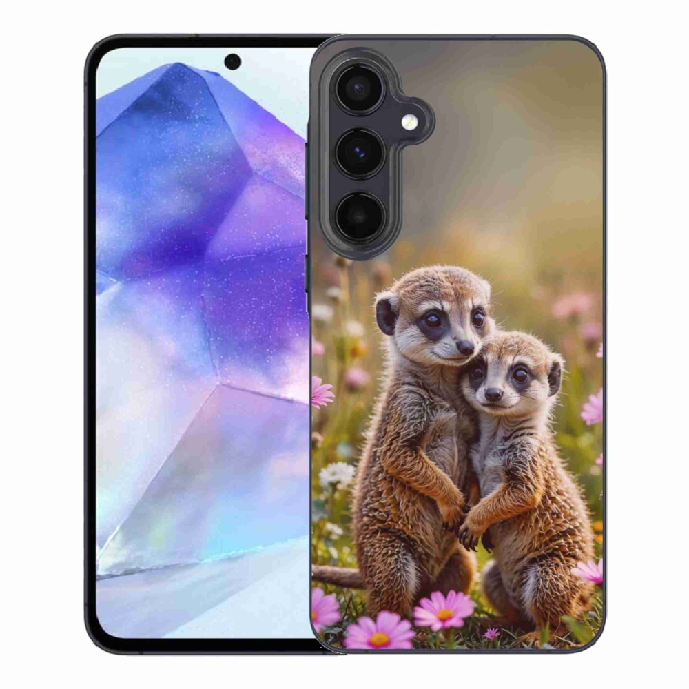 Gélový kryt mmCase na Samsung Galaxy A55 5G - surikatí duo