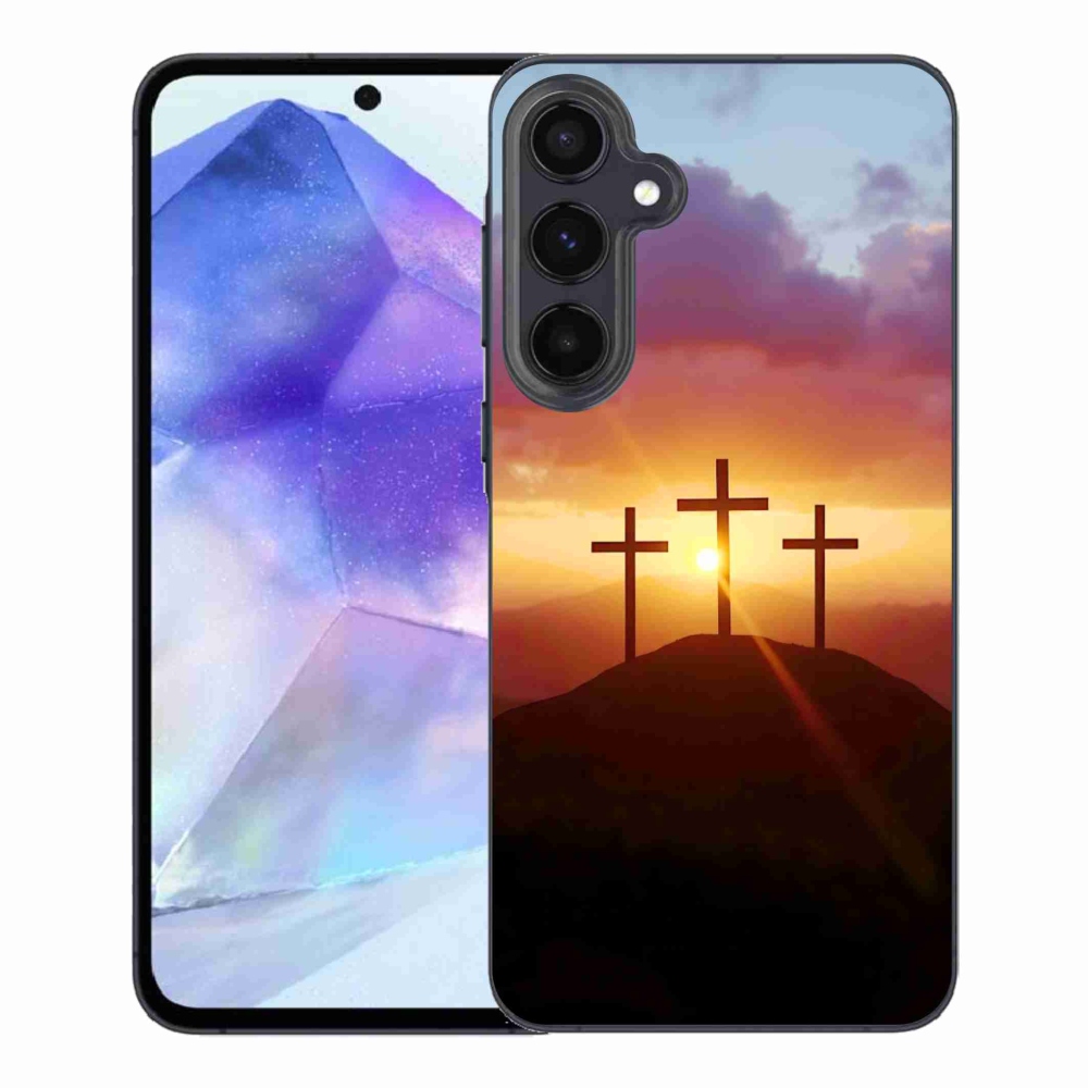 Gélový kryt mmCase na Samsung Galaxy A55 5G - tri kríža