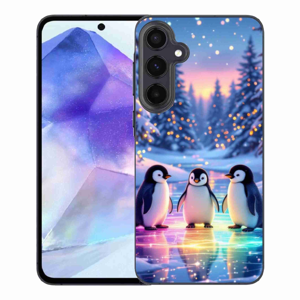 Gélový kryt mmCase na Samsung Galaxy A55 5G - tučniaky