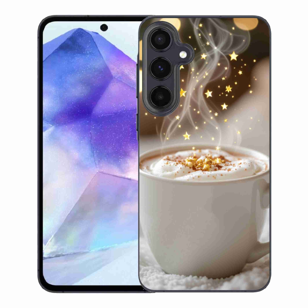 Gélový kryt mmCase na Samsung Galaxy A55 5G - vianočný horúci nápoj