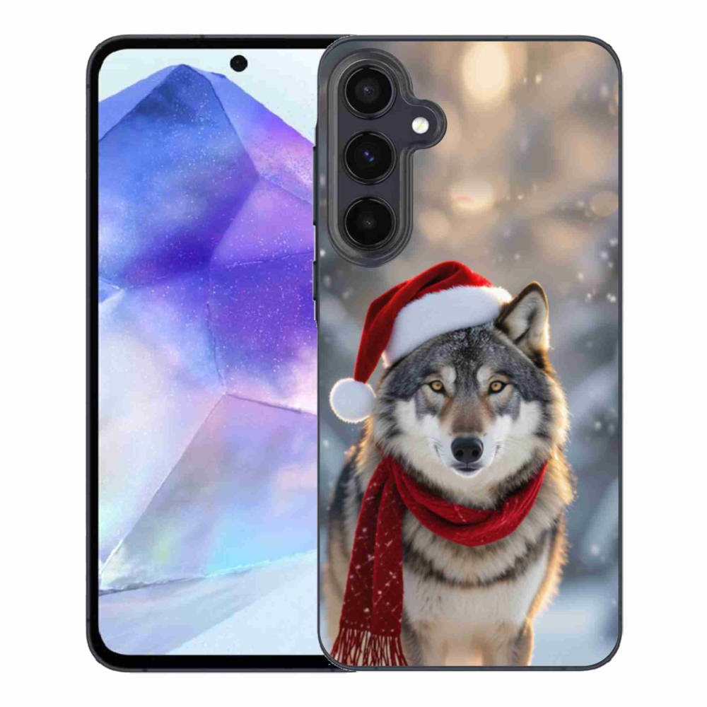 Gélový kryt mmCase na Samsung Galaxy A55 5G - vianočný vlk