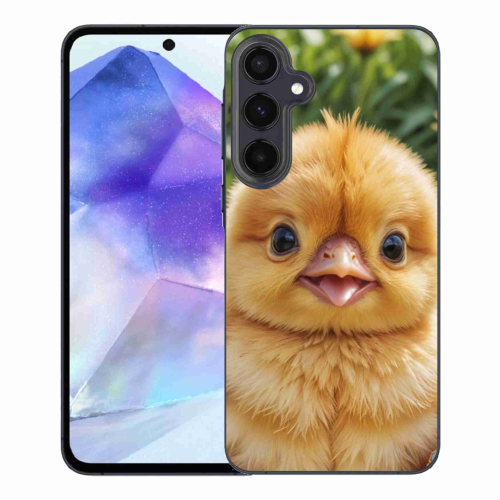 Gélový kryt mmCase na Samsung Galaxy A55 5G - veselé kuriatko