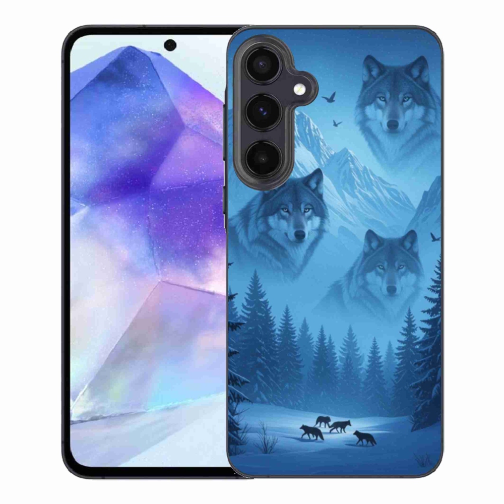 Gélový kryt mmCase na Samsung Galaxy A55 5G - vlčia svorka