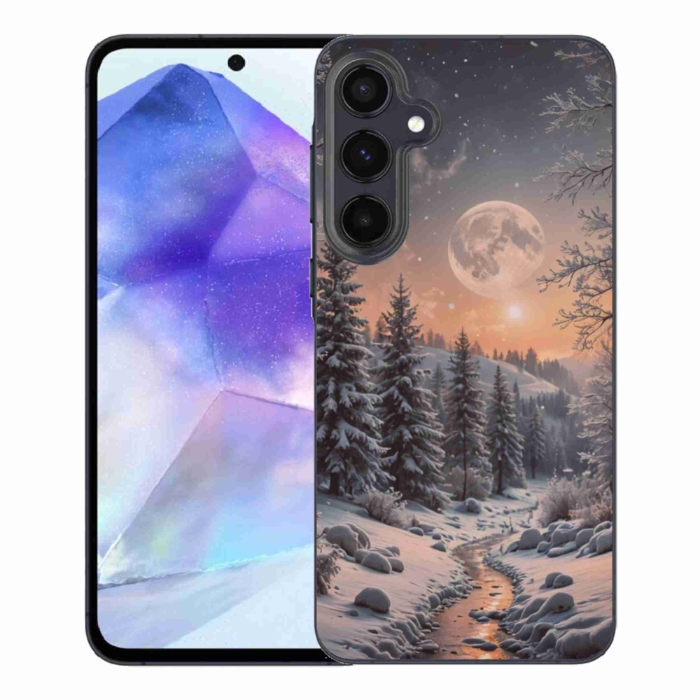 Gélový kryt mmCase na Samsung Galaxy A55 5G - zimná krajina 2