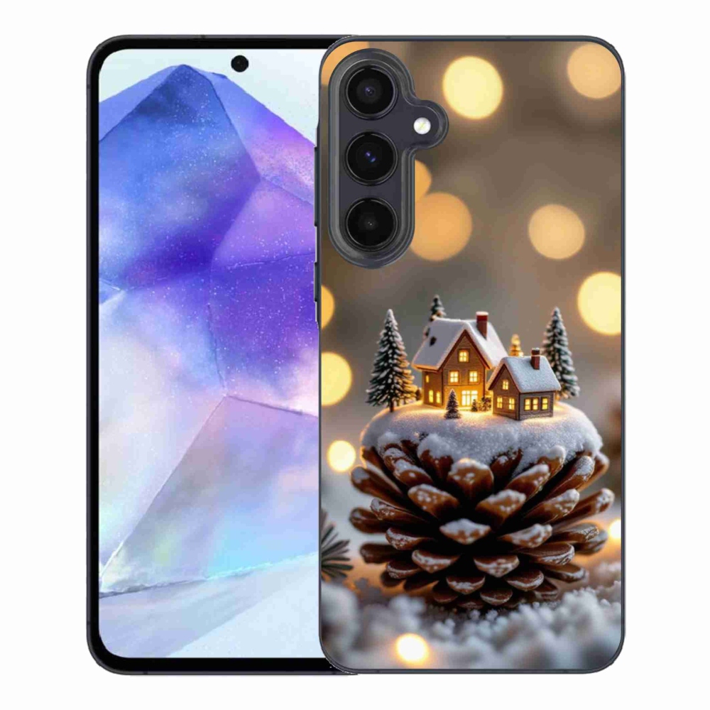 Gélový kryt mmCase na Samsung Galaxy A55 5G - zimná dedinka