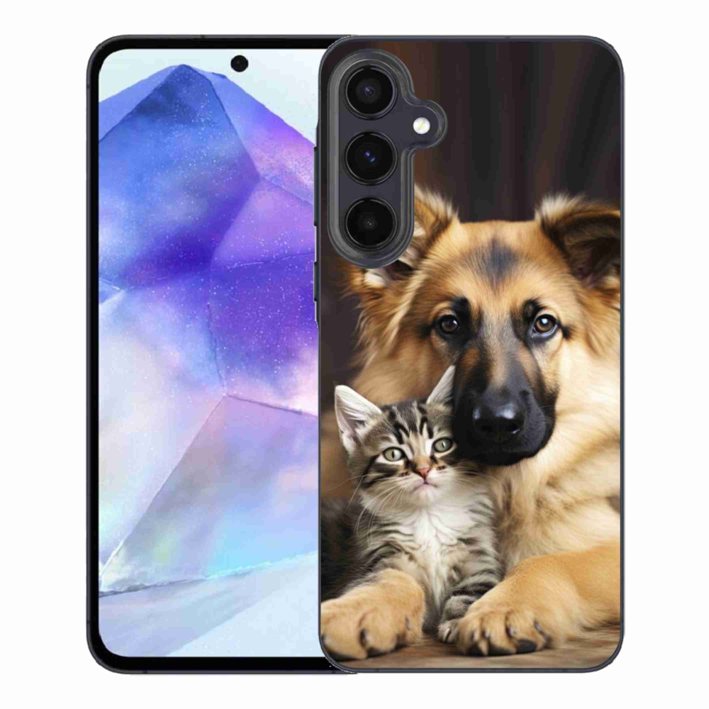 Gélový kryt mmCase na Samsung Galaxy A55 5G - zvieracie priateľstvo