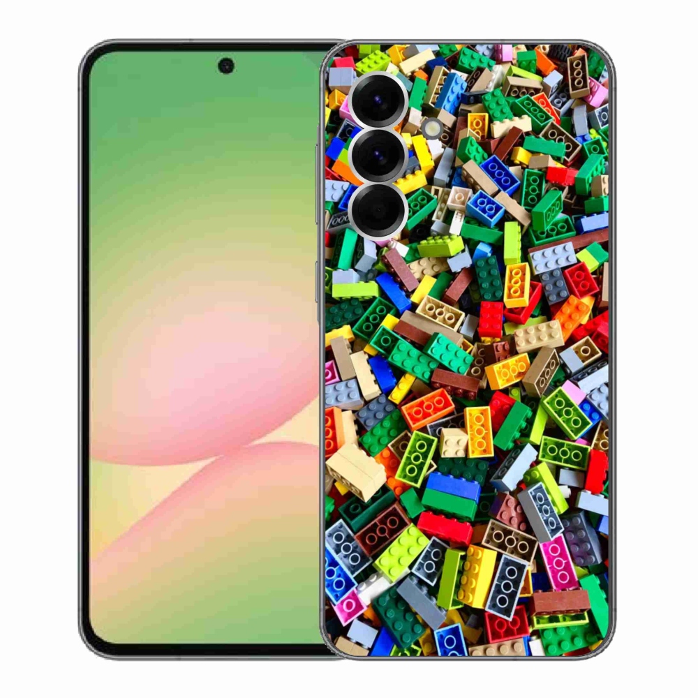 Gélový kryt mmCase na Samsung Galaxy A56 5G - farebné stavebné kocky