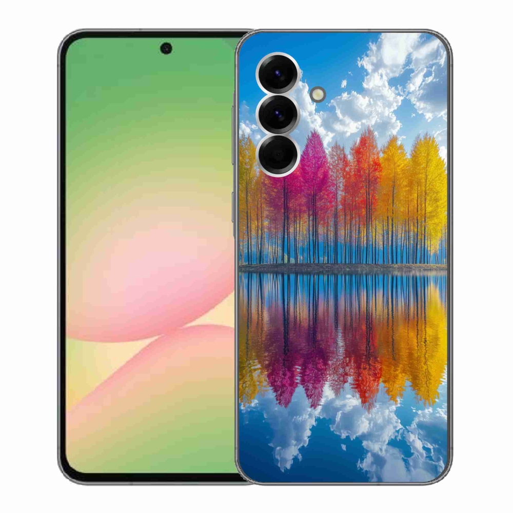 Gélový kryt mmCase na Samsung Galaxy A56 5G - farebné stromy