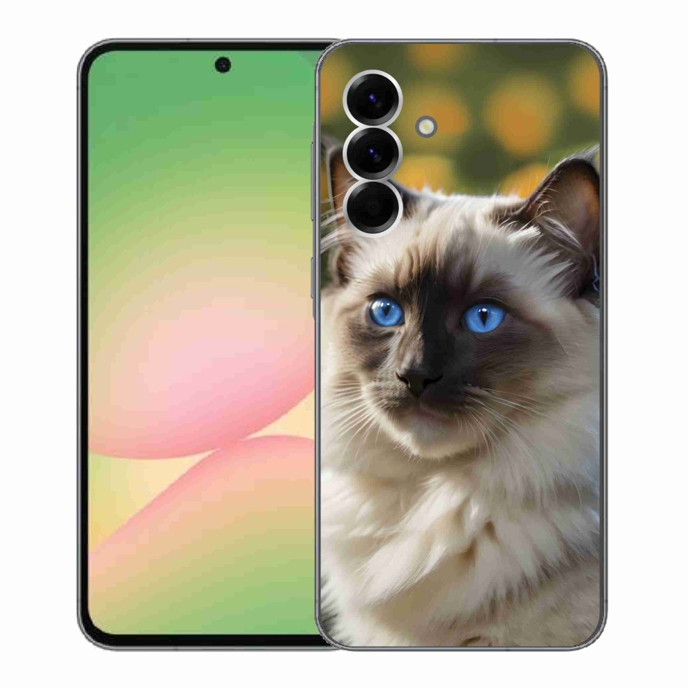 Gélový kryt mmCase na Samsung Galaxy A56 5G - biely ragdoll