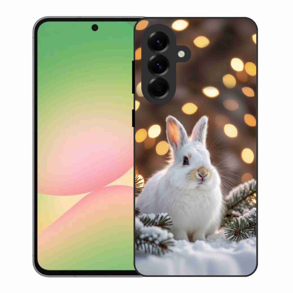 Gélový kryt mmCase na Samsung Galaxy A56 5G - biely zajac
