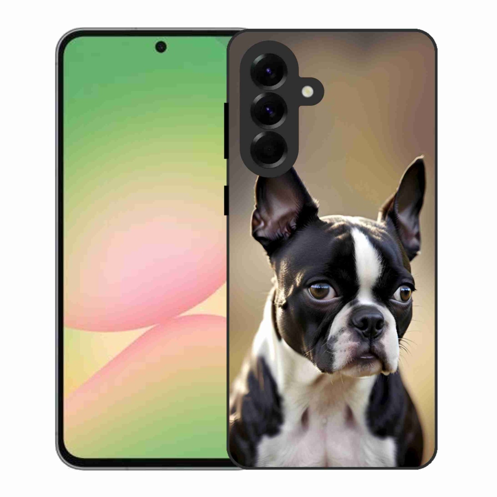 Gélový kryt mmCase na Samsung Galaxy A56 5G - bostonský teriér