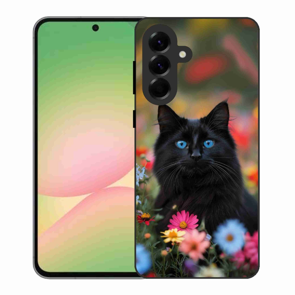 Gélový kryt mmCase na Samsung Galaxy A56 5G - čierne mačiatko 4