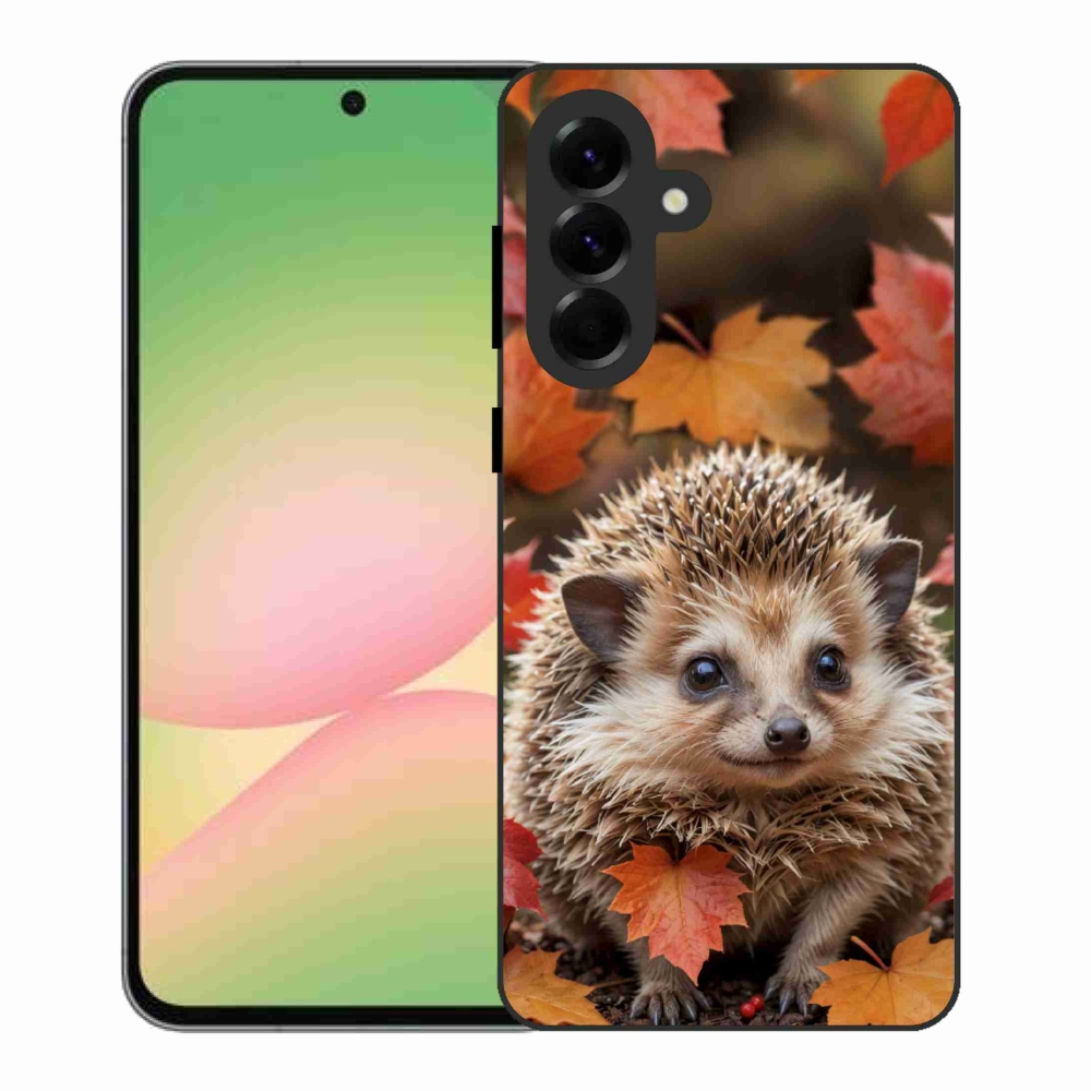 Gélový kryt mmCase na Samsung Galaxy A56 5G - ježko v lístia