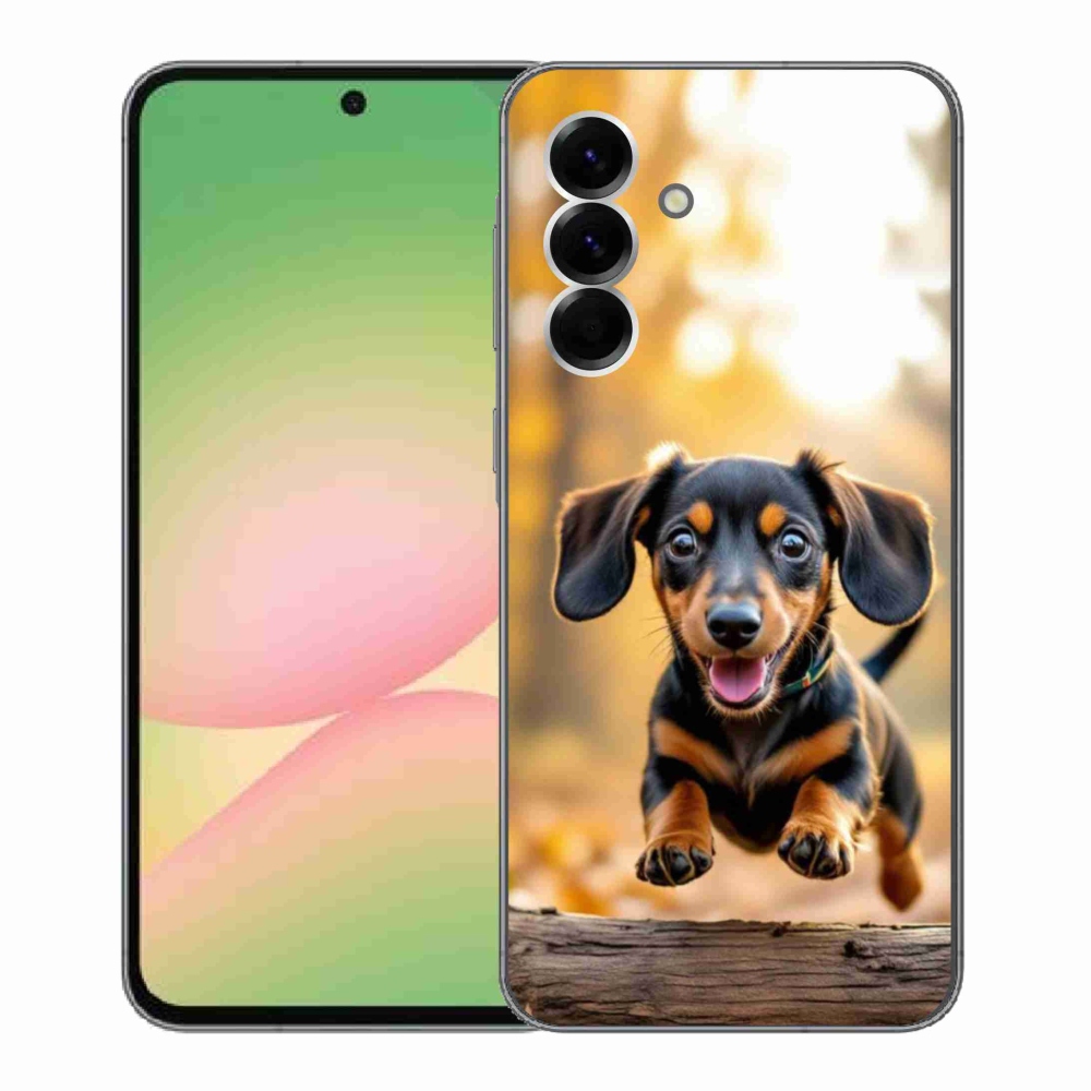 Gélový kryt mmCase na Samsung Galaxy A56 5G - jazvečík 2