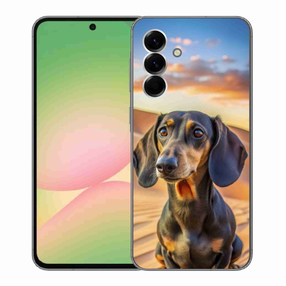 Gélový kryt mmCase na Samsung Galaxy A56 5G - jazvečík 3