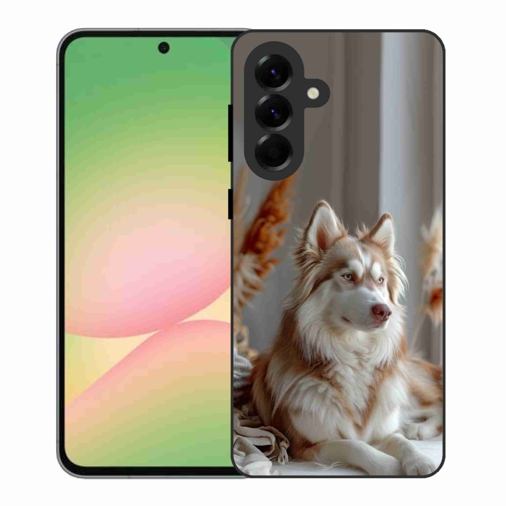 Gélový kryt mmCase na Samsung Galaxy A56 5G - pokojný sibírsky husky