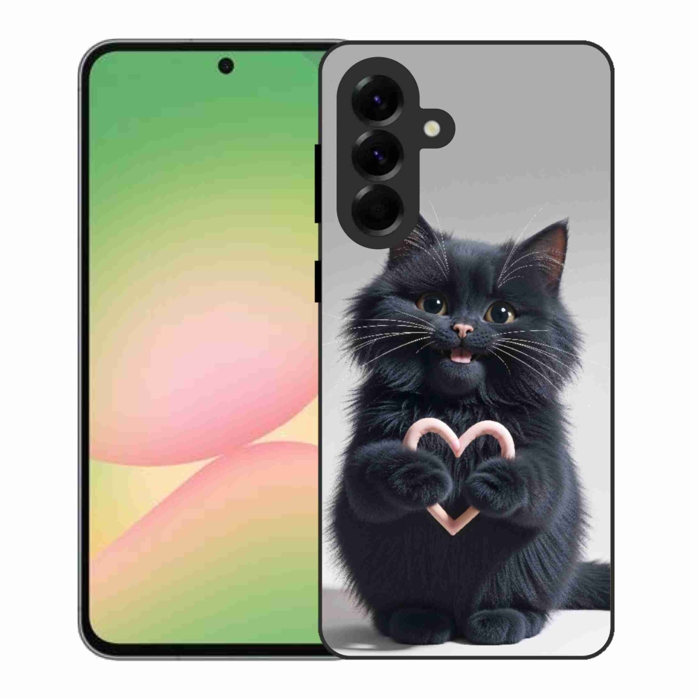 Gélový kryt mmCase na Samsung Galaxy A56 5G - mačacia láska 3