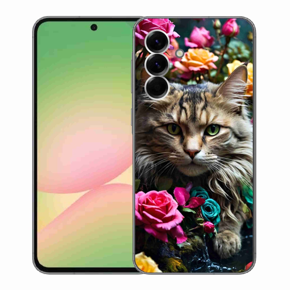 Gélový kryt mmCase na Samsung Galaxy A56 5G - mačacie pohľad 2