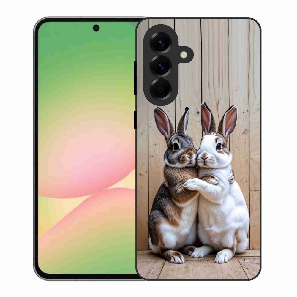 Gélový kryt mmCase na Samsung Galaxy A56 5G - králičie pár