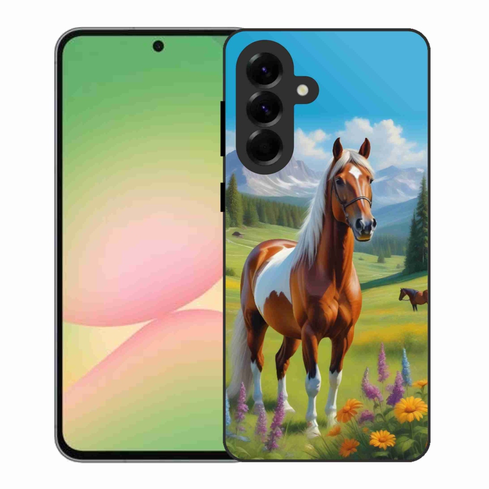 Gélový kryt mmCase na Samsung Galaxy A56 5G - kôň na lúke