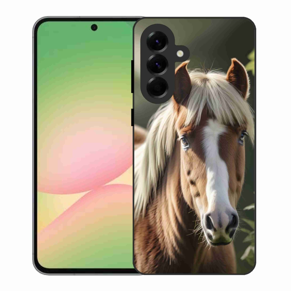 Gélový kryt mmCase na Samsung Galaxy A56 5G - kôň so svetlou hrivou