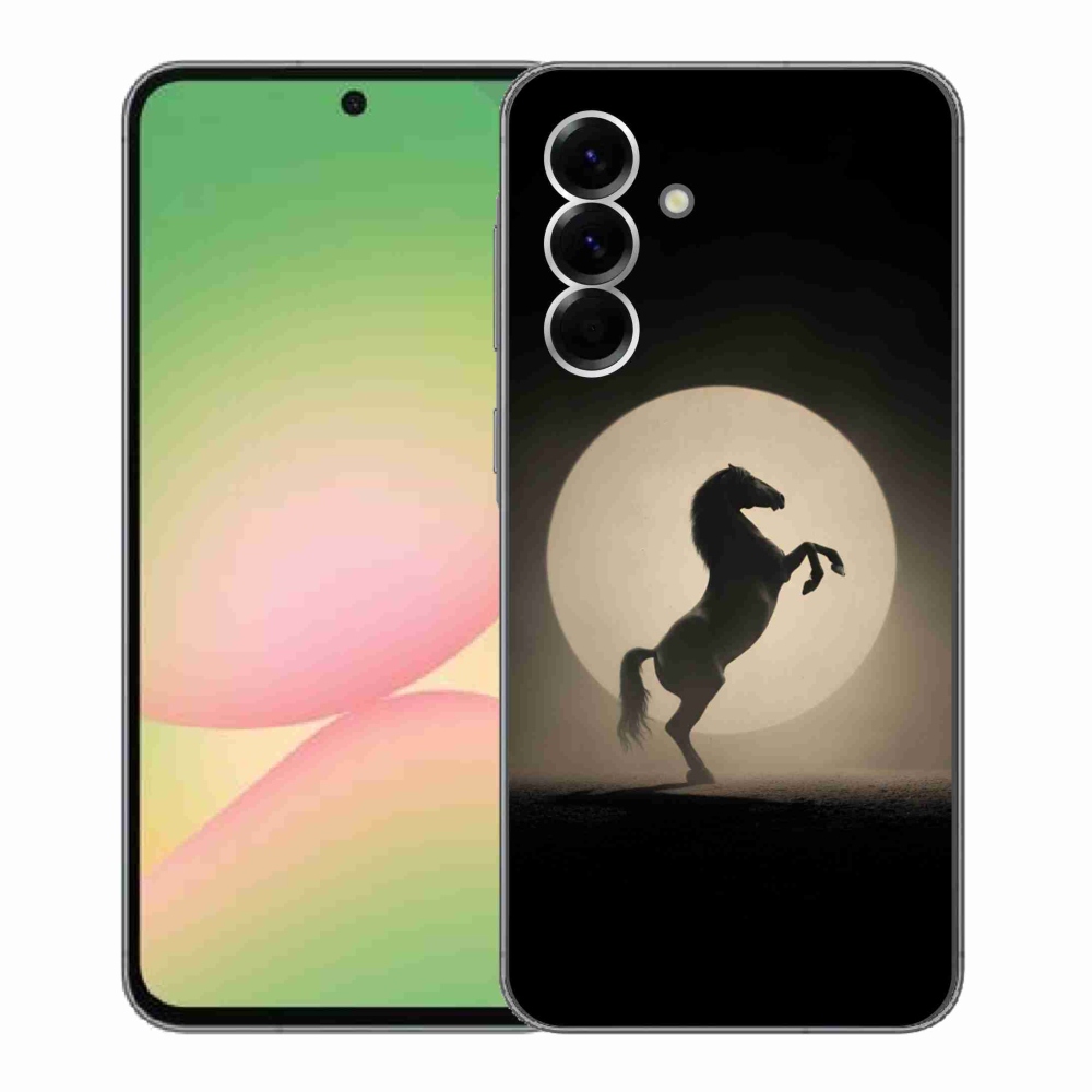 Gélový kryt mmCase na Samsung Galaxy A56 5G - kôň v siluete