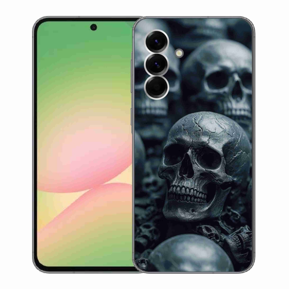 Gélový kryt mmCase na Samsung Galaxy A56 5G - lebka 2