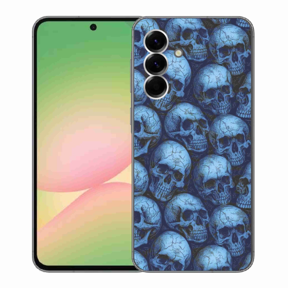 Gélový kryt mmCase na Samsung Galaxy A56 5G - lebky