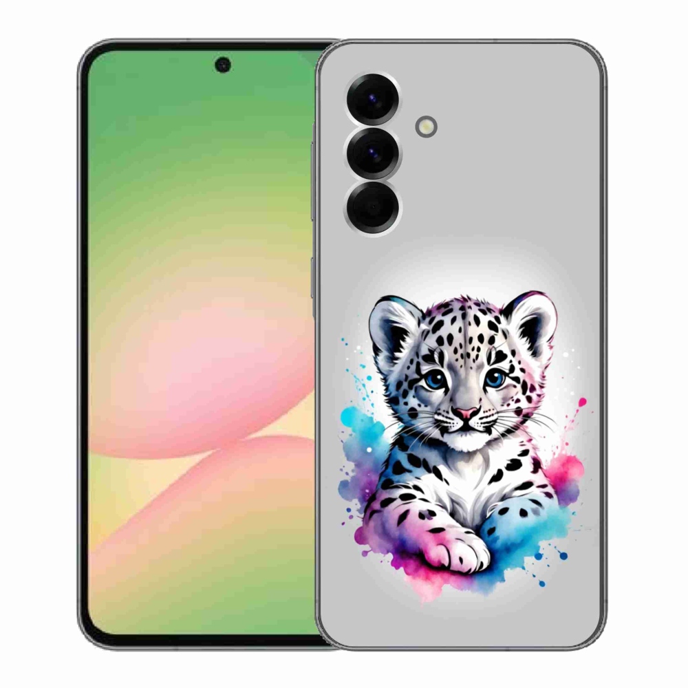 Gélový kryt mmCase na Samsung Galaxy A56 5G - leopardej mláďa