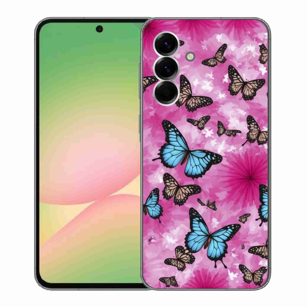 Gélový kryt mmCase na Samsung Galaxy A56 5G - motýlia záhrada