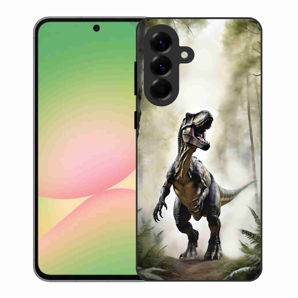 Gélový kryt mmCase na Samsung Galaxy A56 5G - naštvaný T-Rex