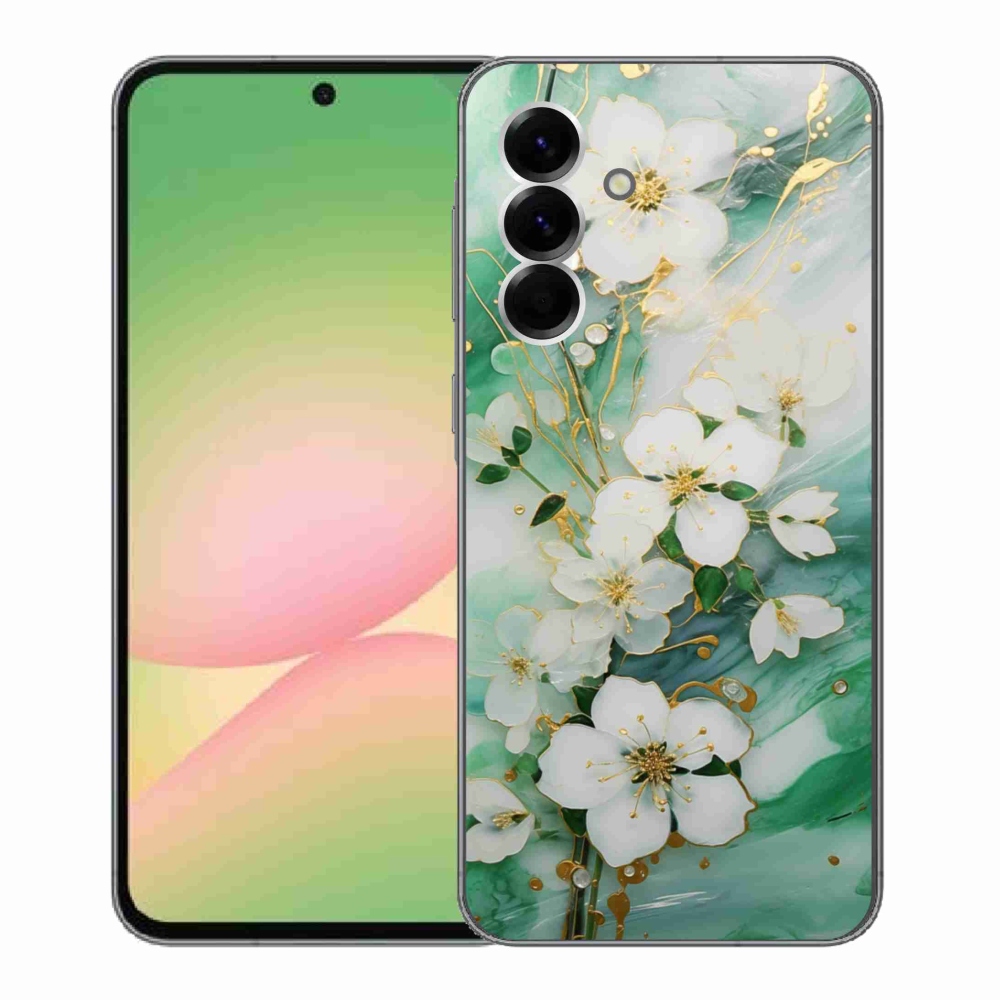 Gélový kryt mmCase na Samsung Galaxy A56 5G - nežné kvety