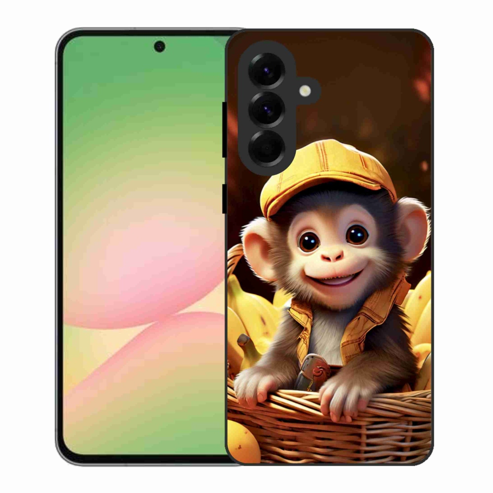 Gélový kryt mmCase na Samsung Galaxy A56 5G - opice v košíku