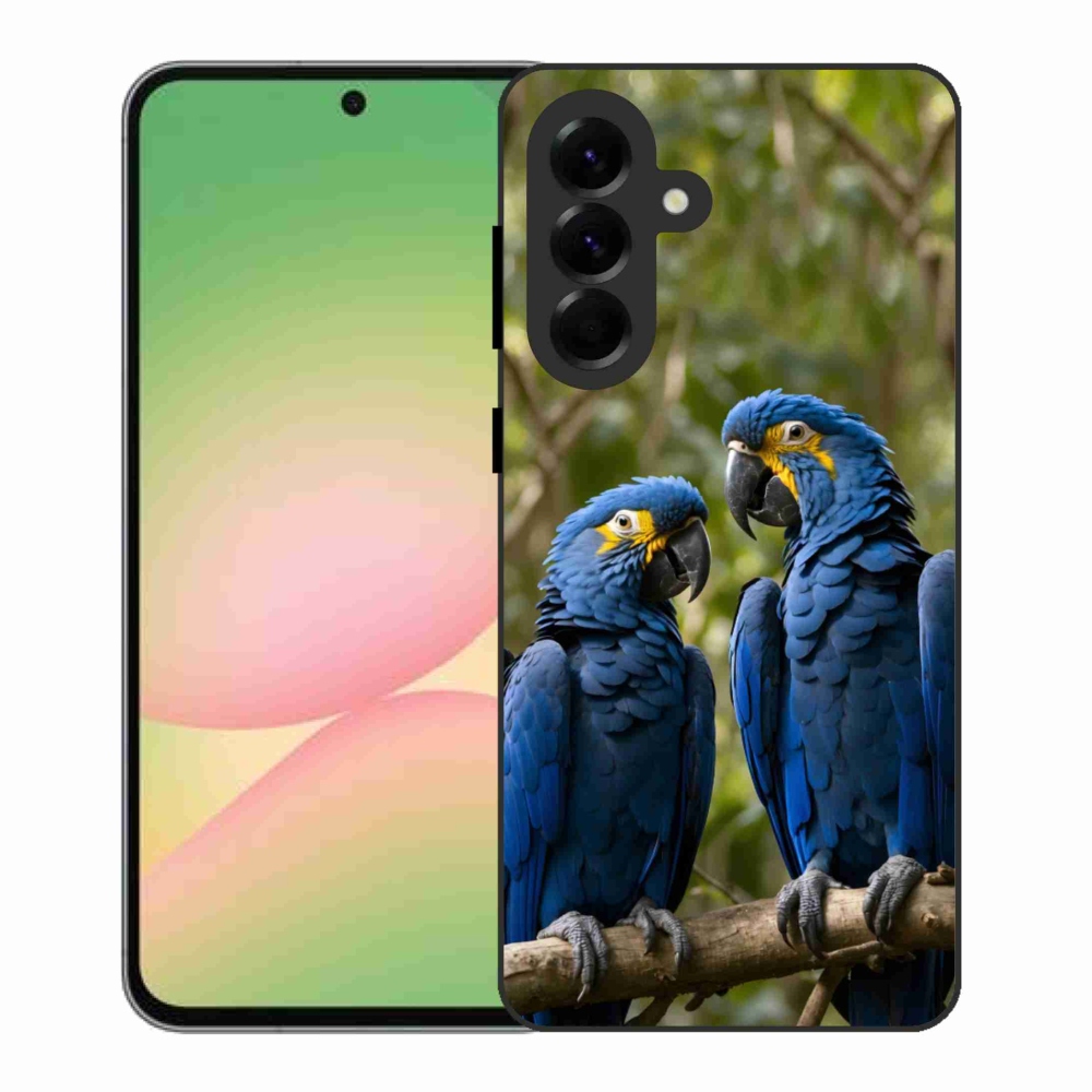 Gélový kryt mmCase na Samsung Galaxy A56 5G - papagájové duo
