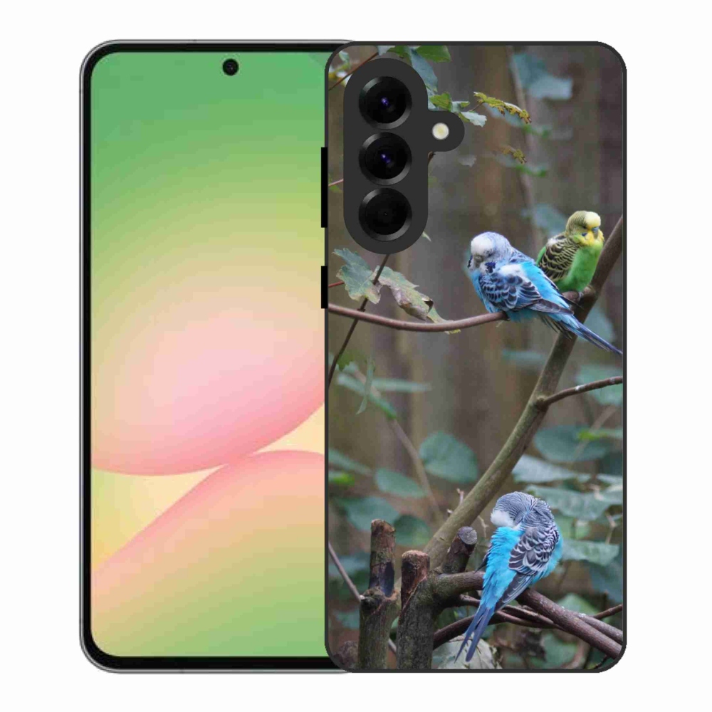 Gélový kryt mmCase na Samsung Galaxy A56 5G - papagáje na vetve