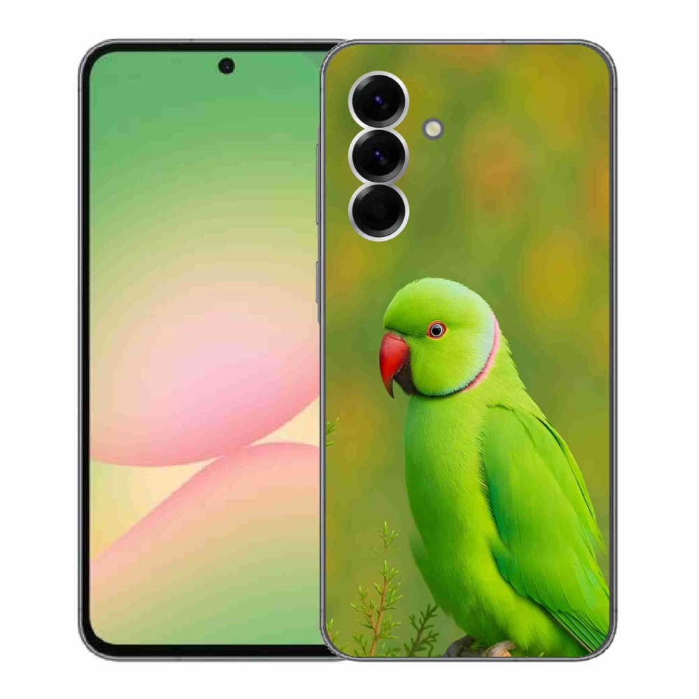 Gélový kryt mmCase na Samsung Galaxy A56 5G - papagáj alexander 2