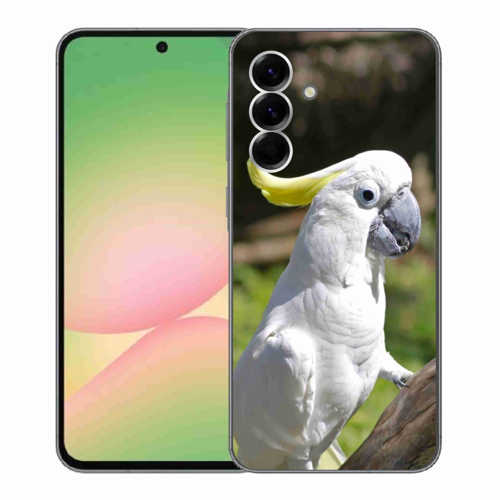 Gélový kryt mmCase na Samsung Galaxy A56 5G - papagáj kakadu 2