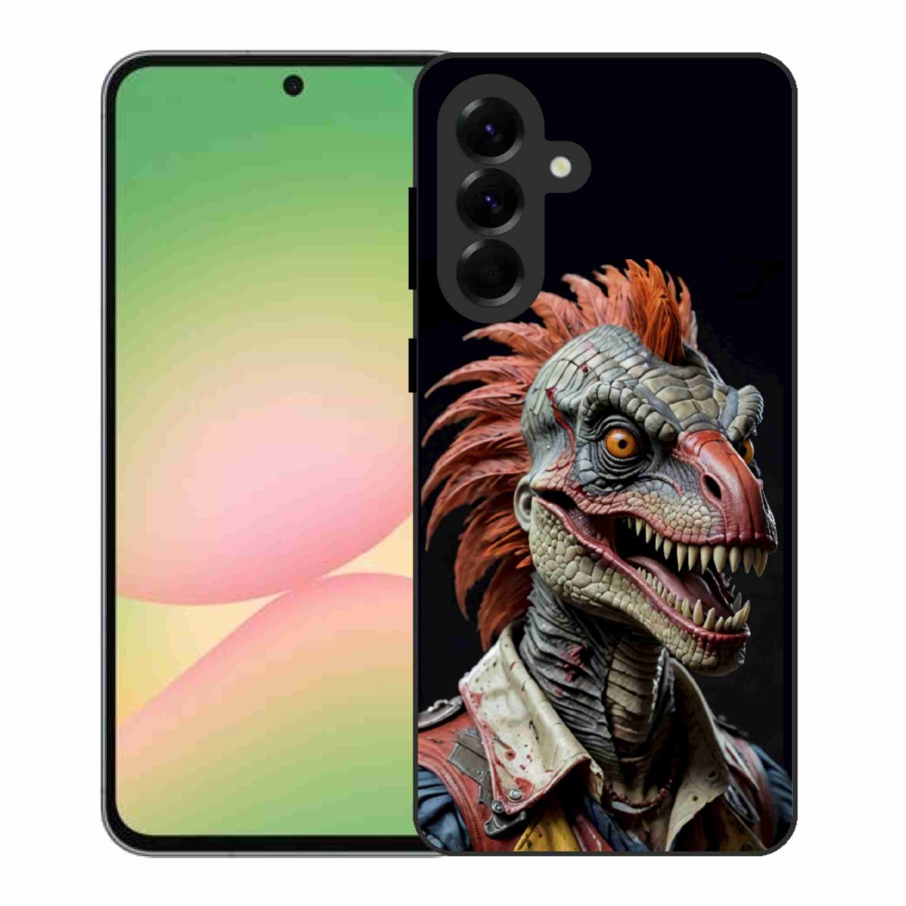 Gélový kryt mmCase na Samsung Galaxy A56 5G - punk dinosaurus