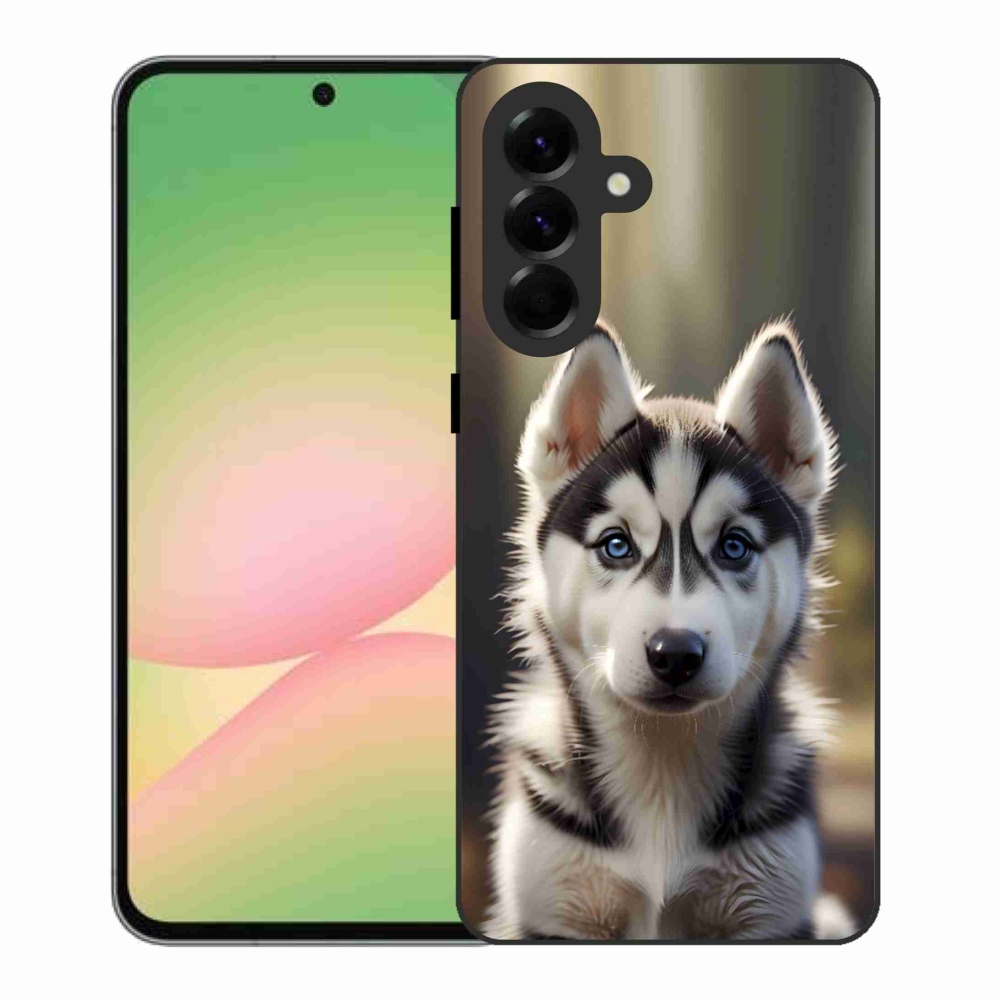 Gélový kryt mmCase na Samsung Galaxy A56 5G - roztomilý sibírsky husky