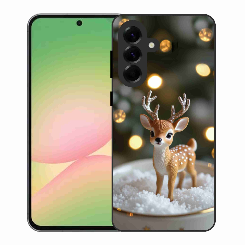 Gélový kryt mmCase na Samsung Galaxy A56 5G - roztomilý vianočný jeleň
