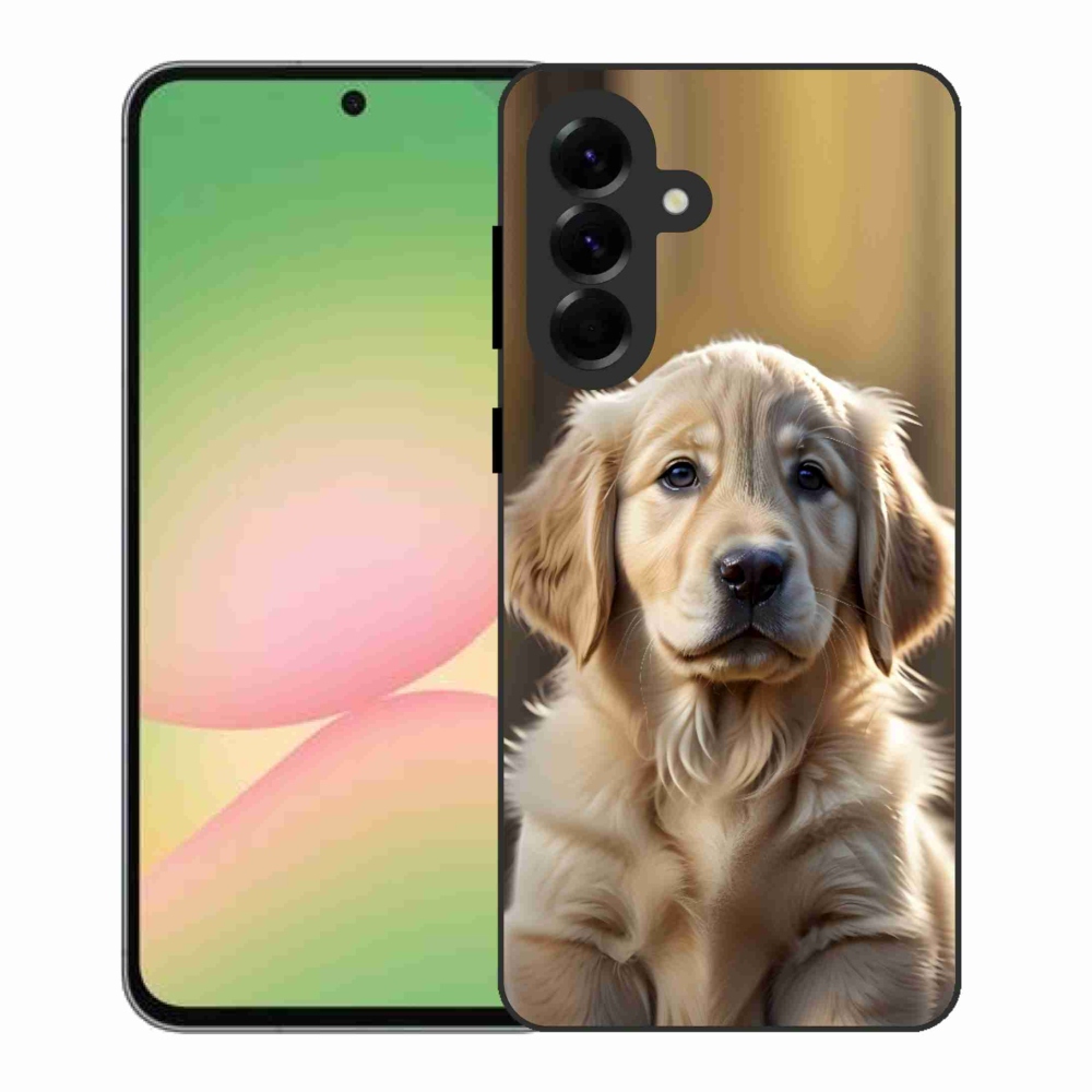 Gélový kryt mmCase na Samsung Galaxy A56 5G - roztomilý zlatý retriever