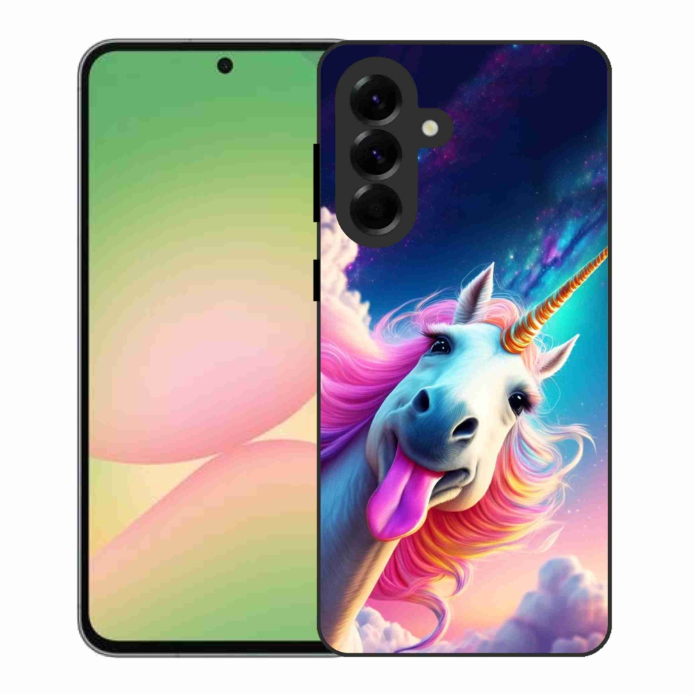 Gélový kryt mmCase na Samsung Galaxy A56 5G - šialený jednorožec