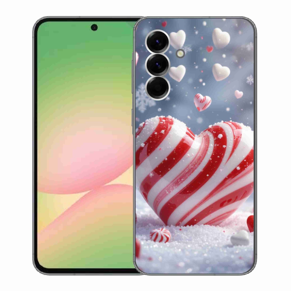 Gélový kryt mmCase na Samsung Galaxy A56 5G - sladké srdce