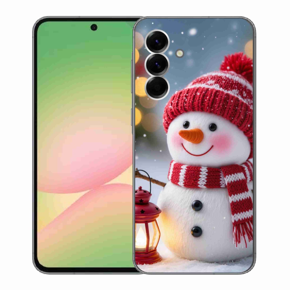 Gélový kryt mmCase na Samsung Galaxy A56 5G - snehuliak 2