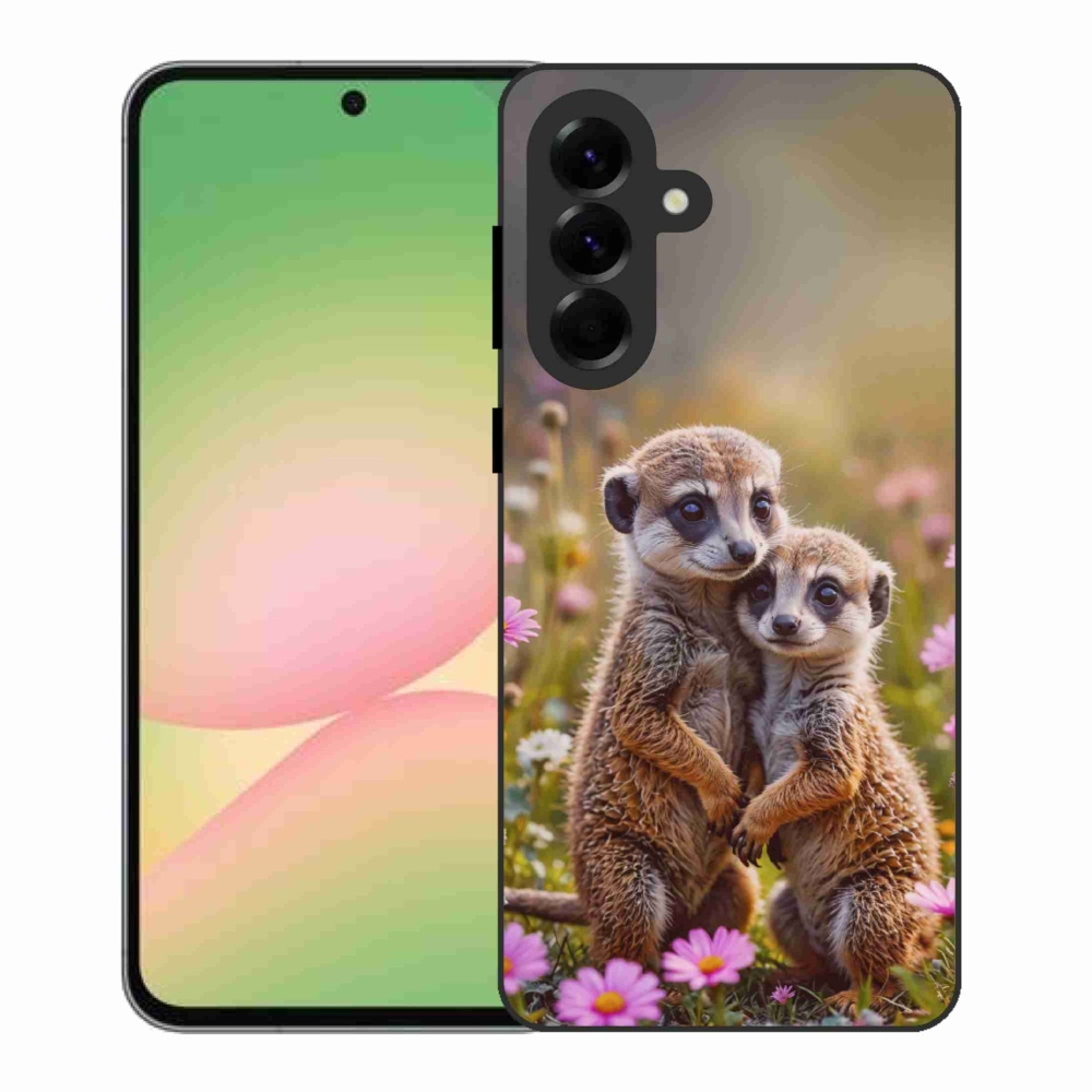 Gélový kryt mmCase na Samsung Galaxy A56 5G - surikatí duo